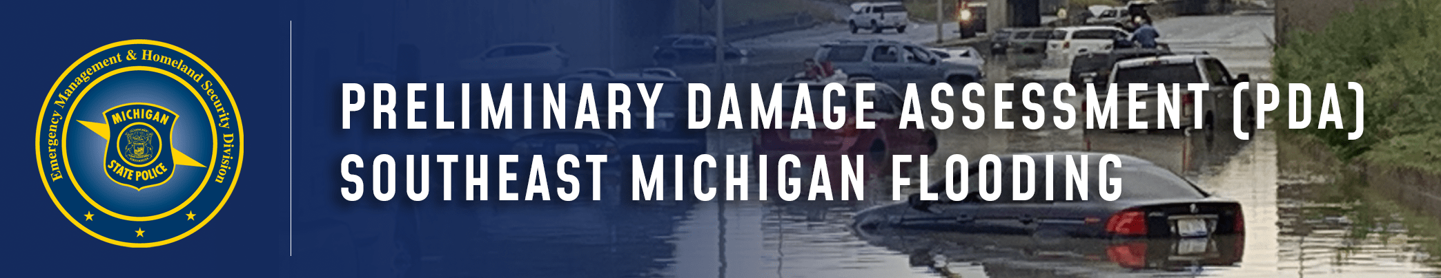 Southeast Michigan Flooding PDA Header