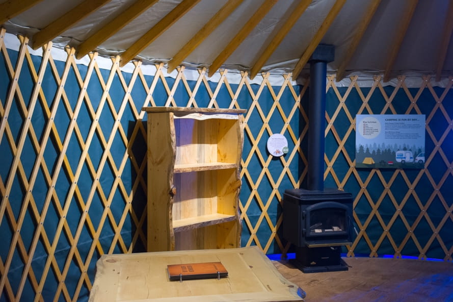 OAC yurt interior