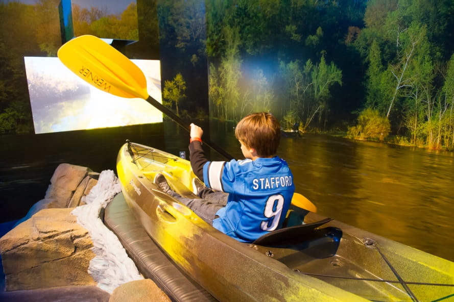 OAC kayaking simulator boy