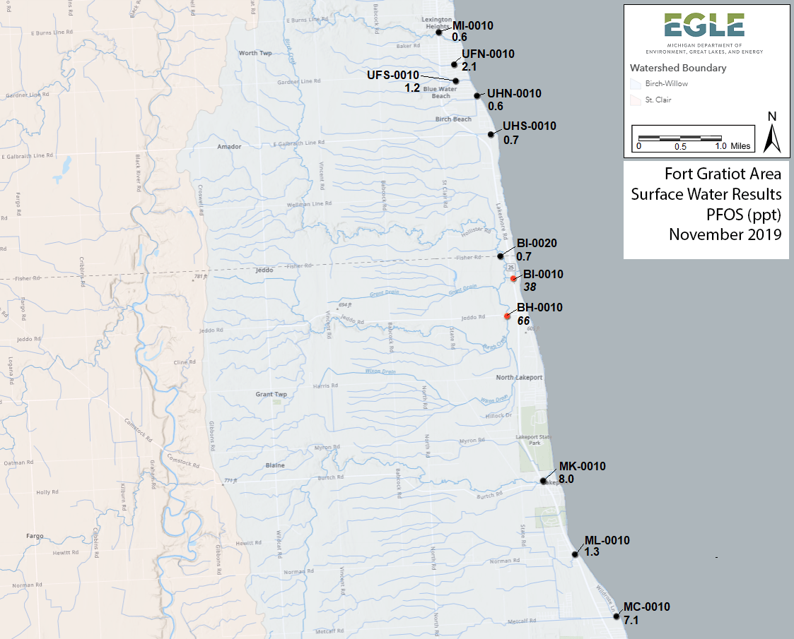 PFAS Response Fort Gratiot Area