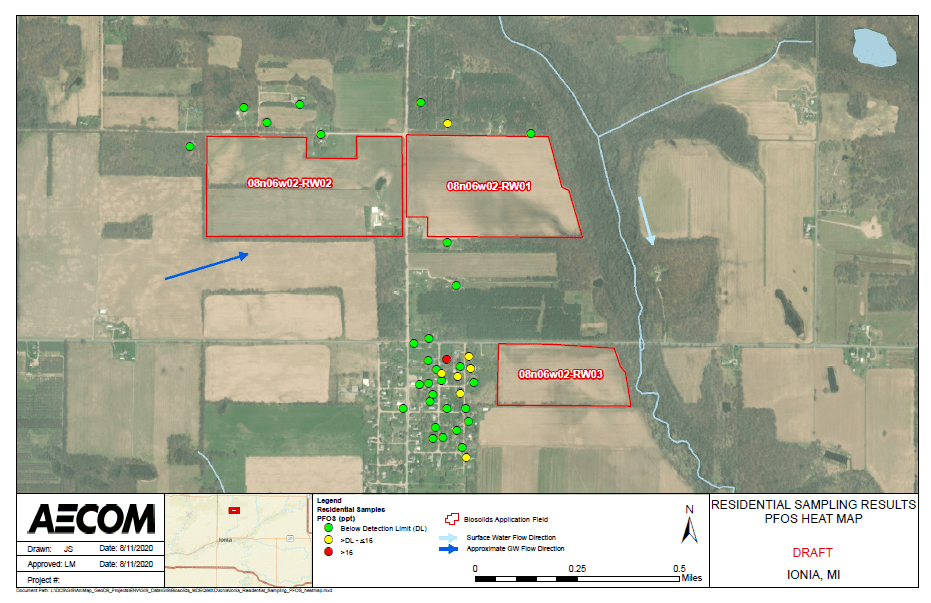 Palo Residential Well Sampling Results Heat Map
