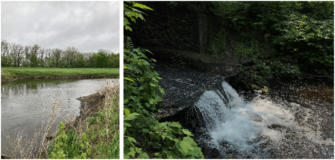Assorted surface water sampling locations
