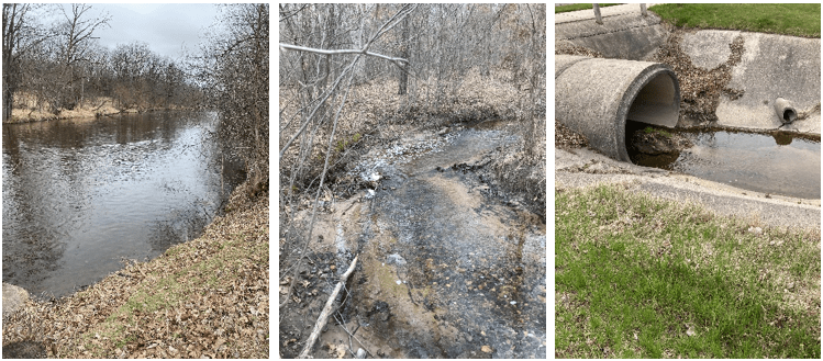 Assorted surface water (lake, river, outfall) sampling locations