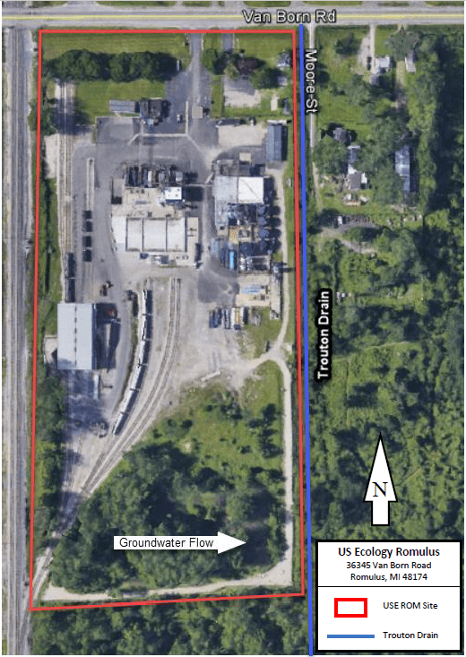 PFAS Response Wayne County, Romulus, US Ecology Romulus