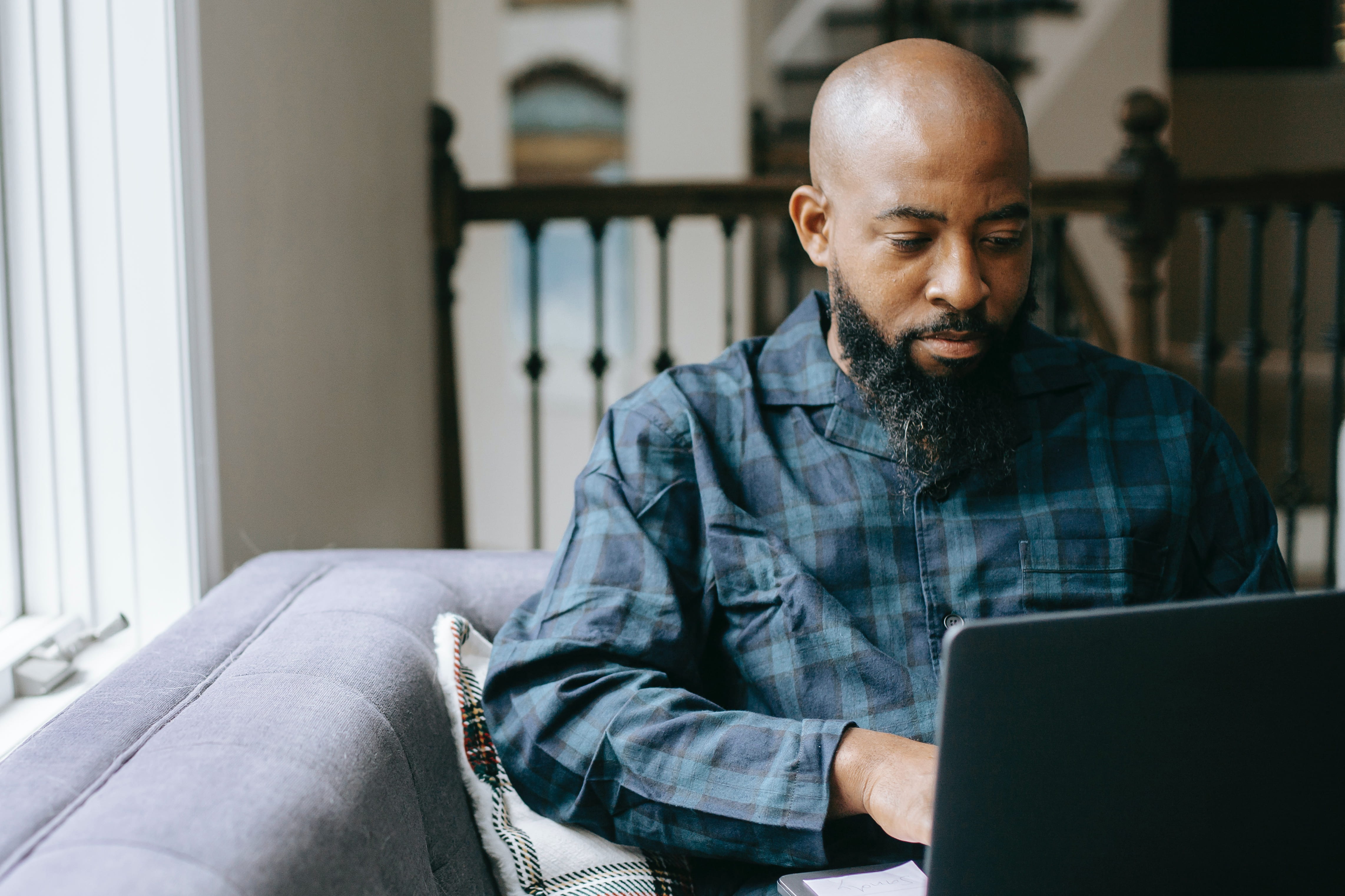 Someone working on their computer