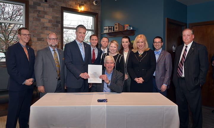Bill signing photo Bill signing photo