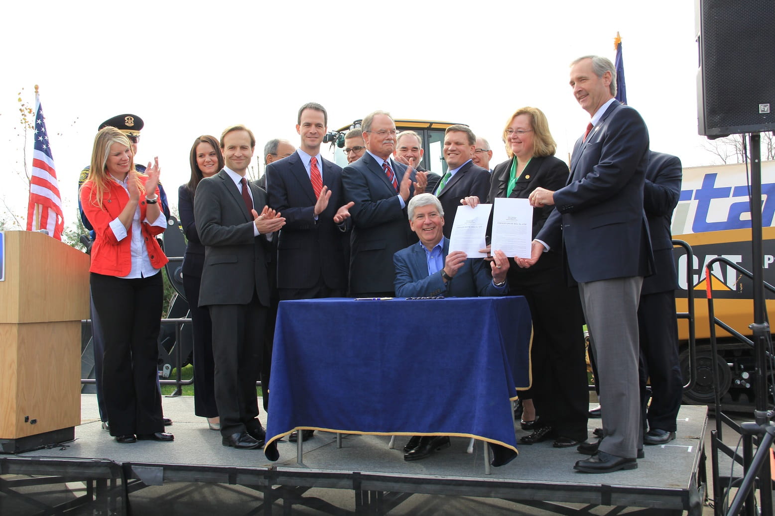 Gov. Snyder signs road funding bills Gov. Snyder signs road funding bills