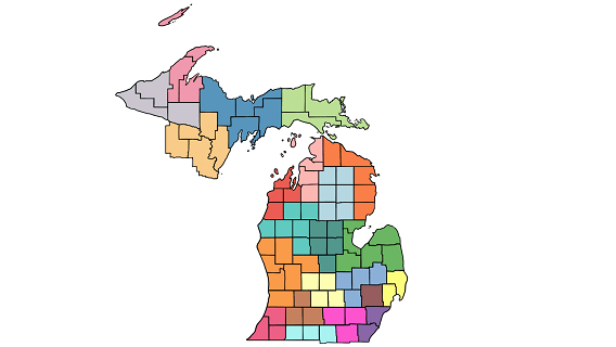 Map of CISMAs in Michigan