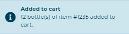 added to cart screen