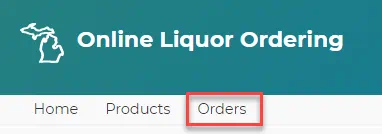 Orders screen