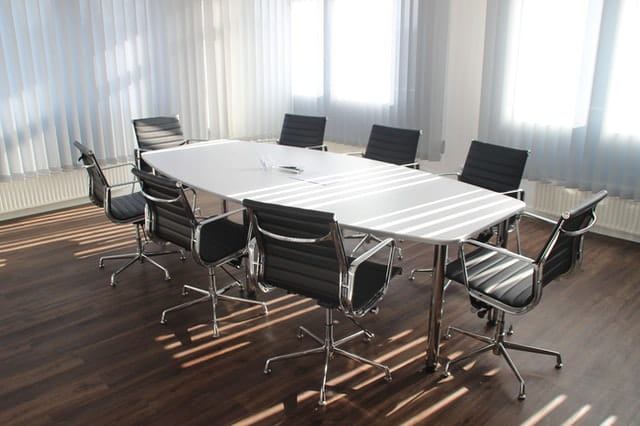 Image of meeting room with table and chairs