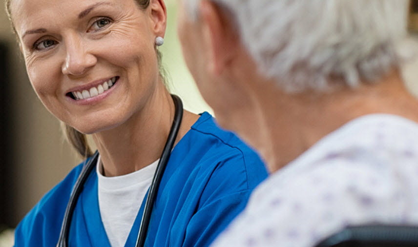 Image of Nurse talking with Patient