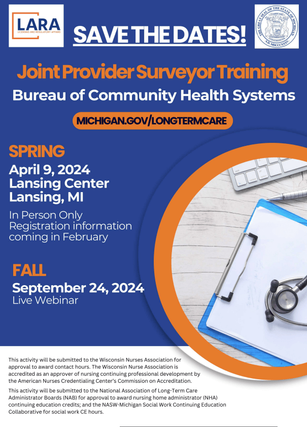 Joint Provider Surveyor Training Information