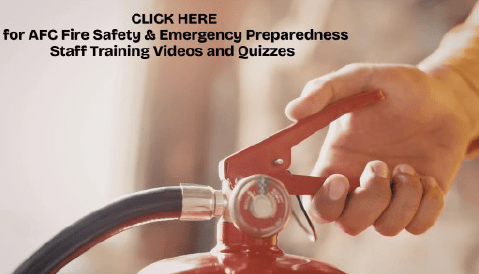 AFC Fire Safety Preparedness Staff Training Videos and Quizzes