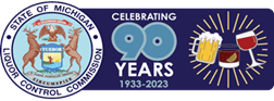 Michigan Liquor Control Celebrating 90 Years 1933-2023 Logo Image