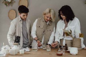 People making candles