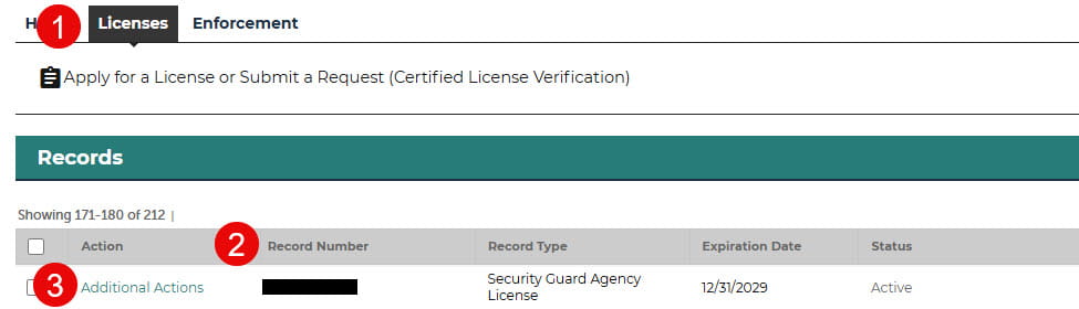 Insurance - Additional Actions