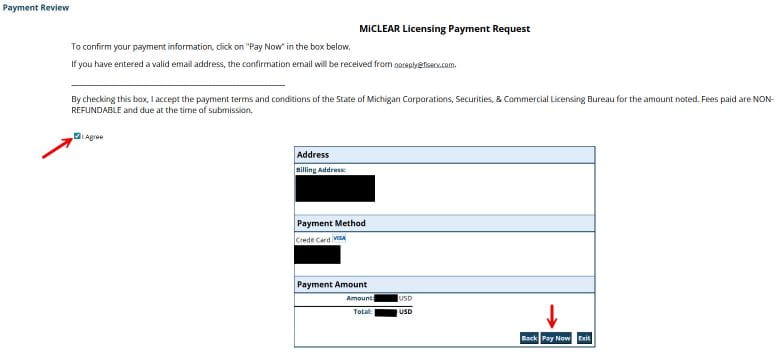 New Application - Payment Review