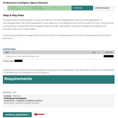 Renew - Pay Fees