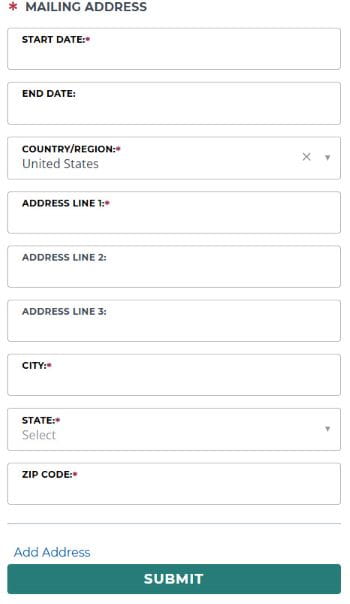 Mailing Address for MiCLEAR Registration