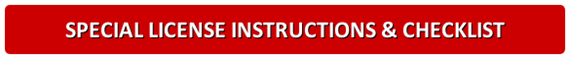 Special License Instructions & Checklist