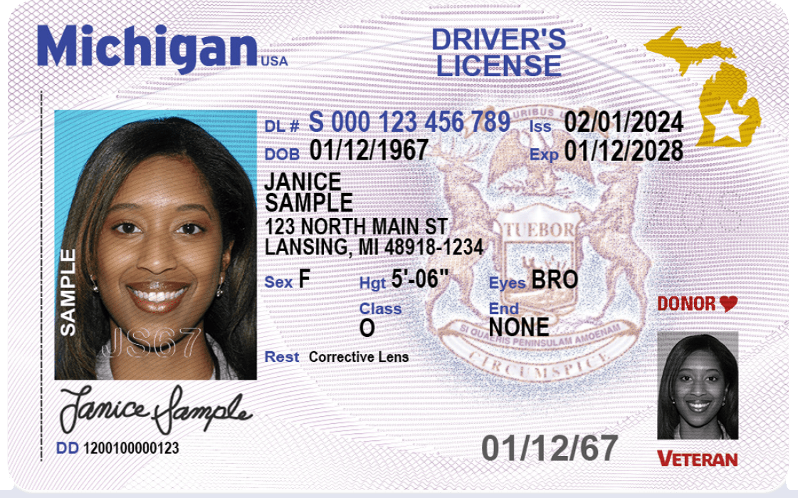 New Michigan Driver #39 s License Information
