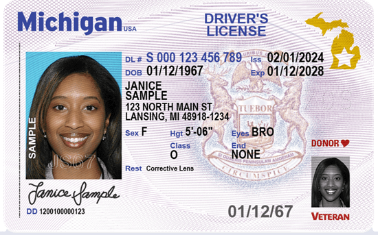 Image of 21 and over driver's license