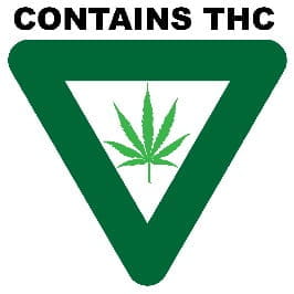 Contains THC symbol