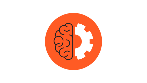 a half of brain and half of cog representing mental health in the workplace