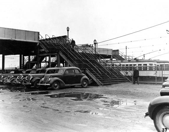 Photo of the overpass where the Battle of the Overpass took place.