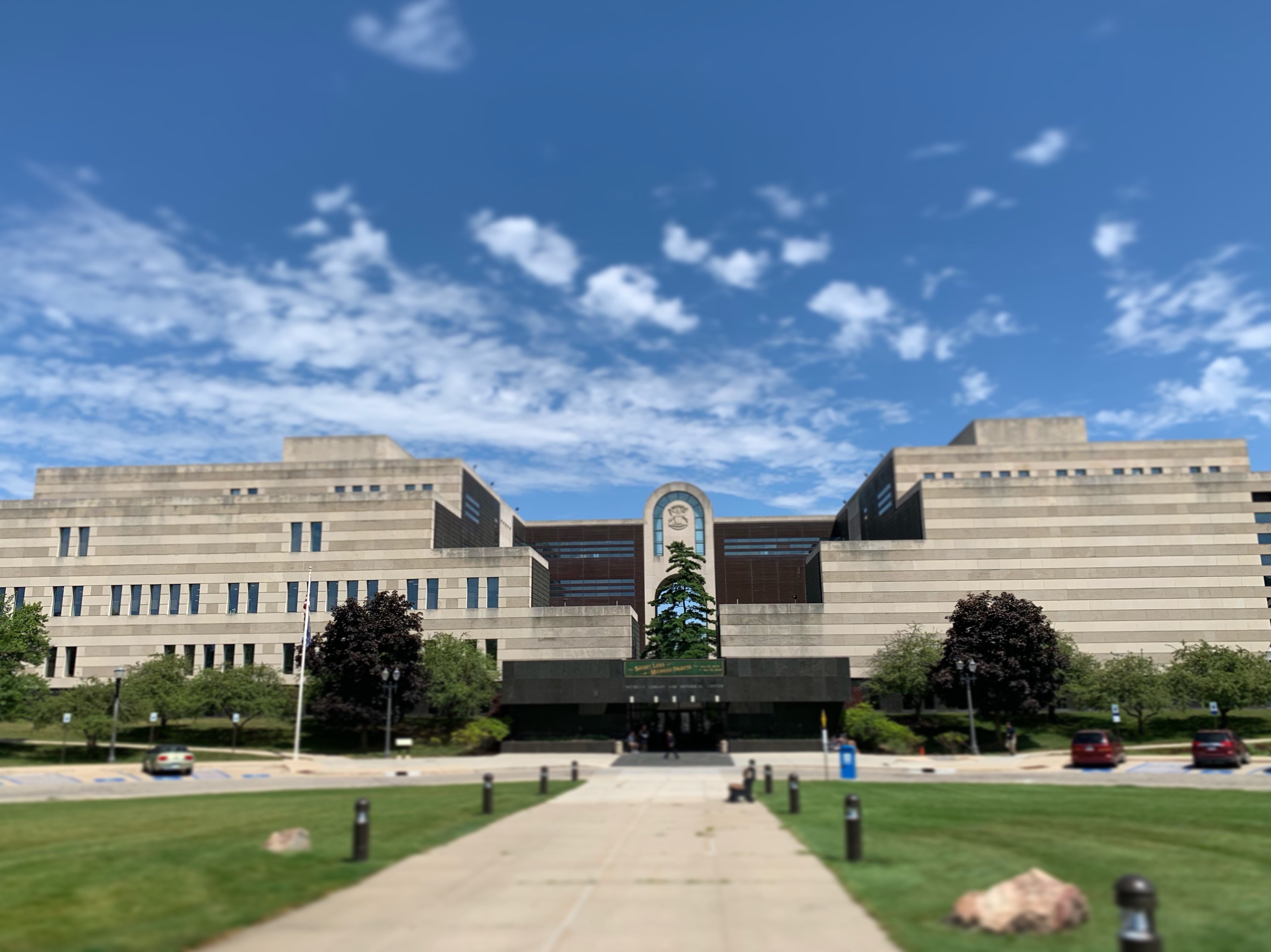 Library of Michigan and Historical Center outside of building
