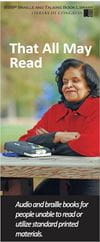 Braille and Talking Book Library brochure cover
