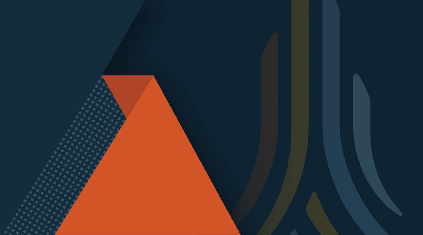 Abstract graphic with a large orange triangular shape on the left over a dark blue background, featuring dotted patterns and angled geometric overlays. On the right side, stylized curved lines in muted blue, yellow, and orange form the Michigan Department of Labor & Economic Opportunity logo.