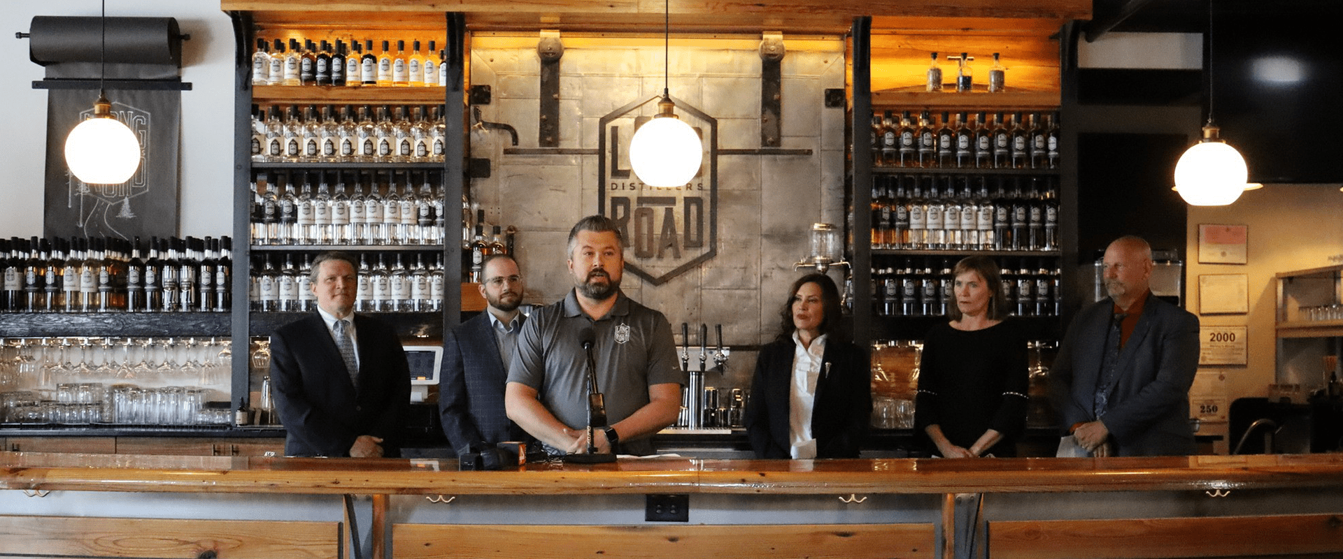 Governor Whitmer at Distillery