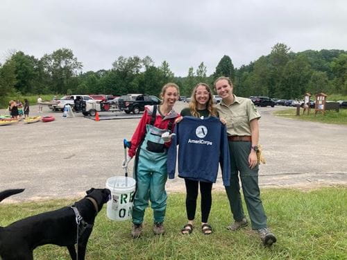 Madison Paulk with other AmeriCorps service members.