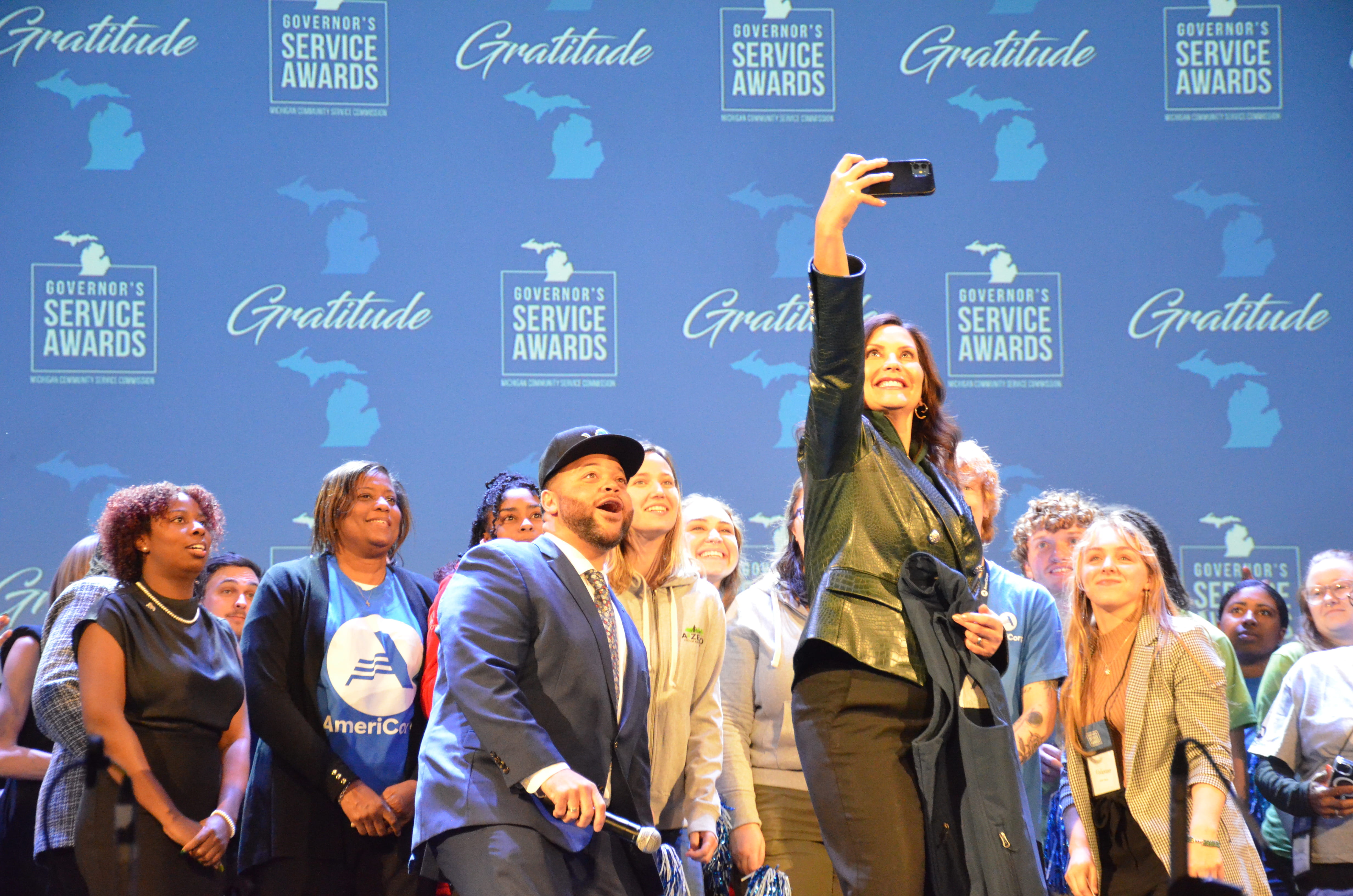 Governor Whitmer at Governor's Service Awards