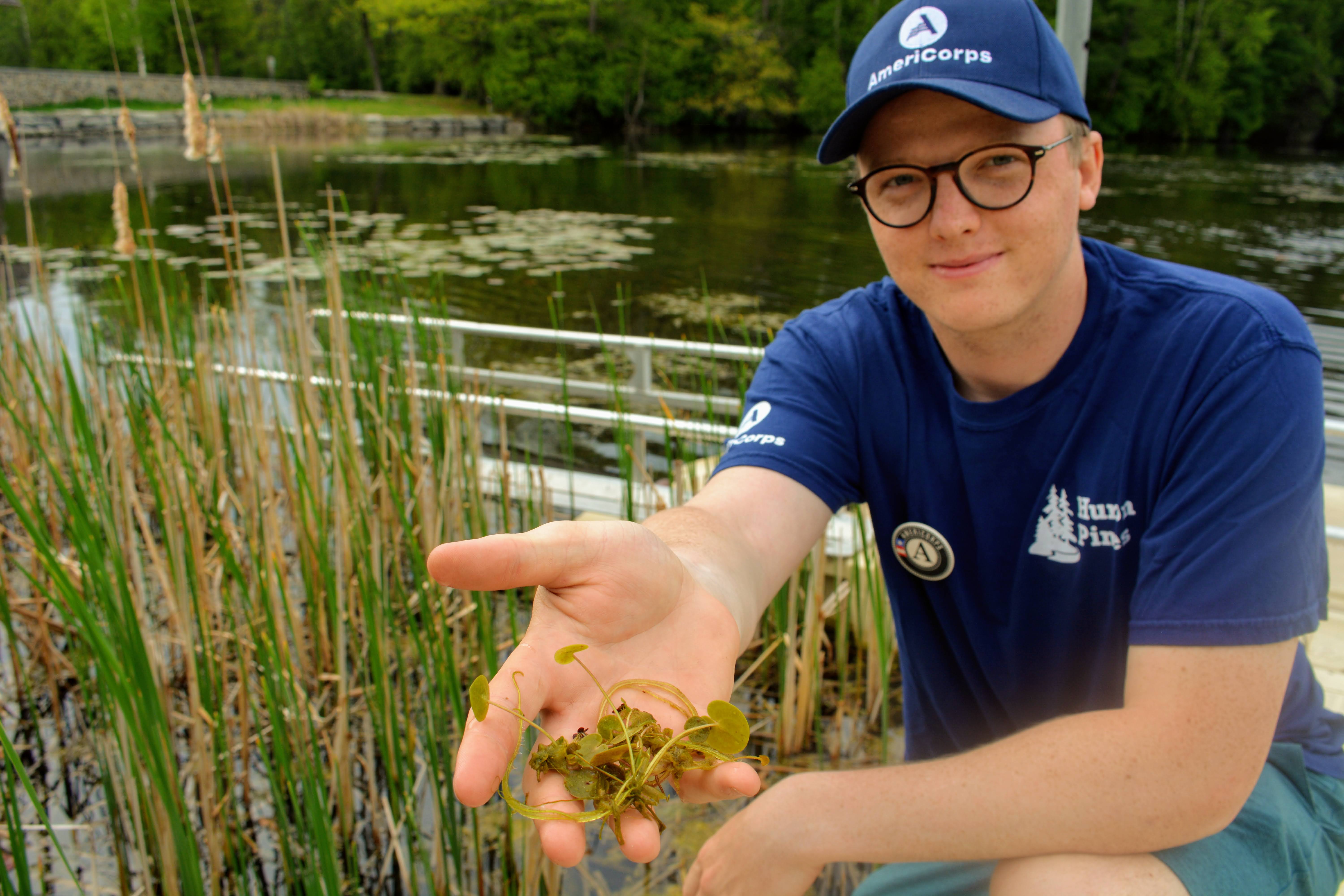 AmeriCorps Member Serving Outside