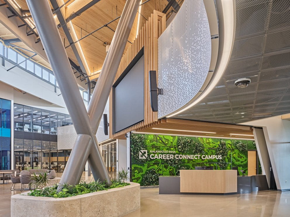 Inside of the KRESA career center.