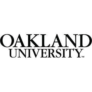 Oakland University Logo in Black and White