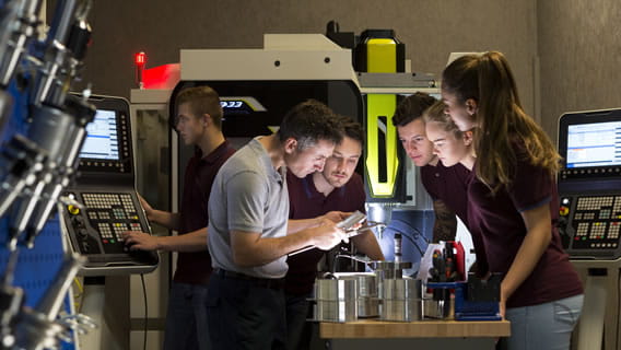 teenage students engaging in experiential learning