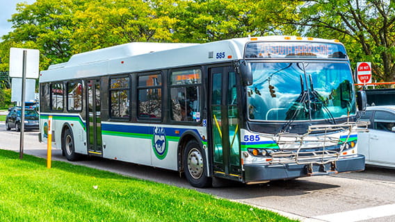CATA bus at a stoplight