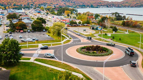 Transportation infrastructure representing mobility funding needs.