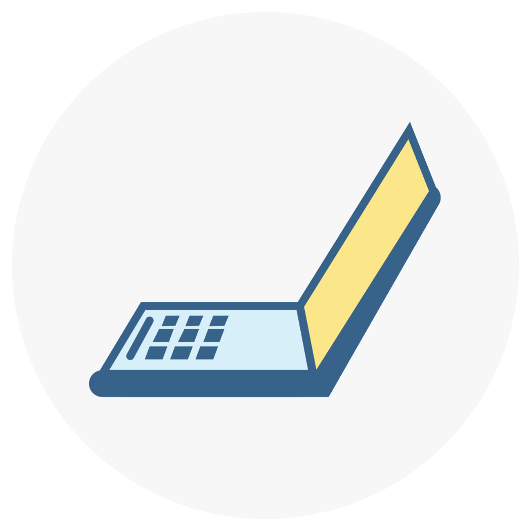 An icon of a laptop.
