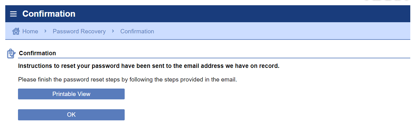 click "ok" on the confirmation page