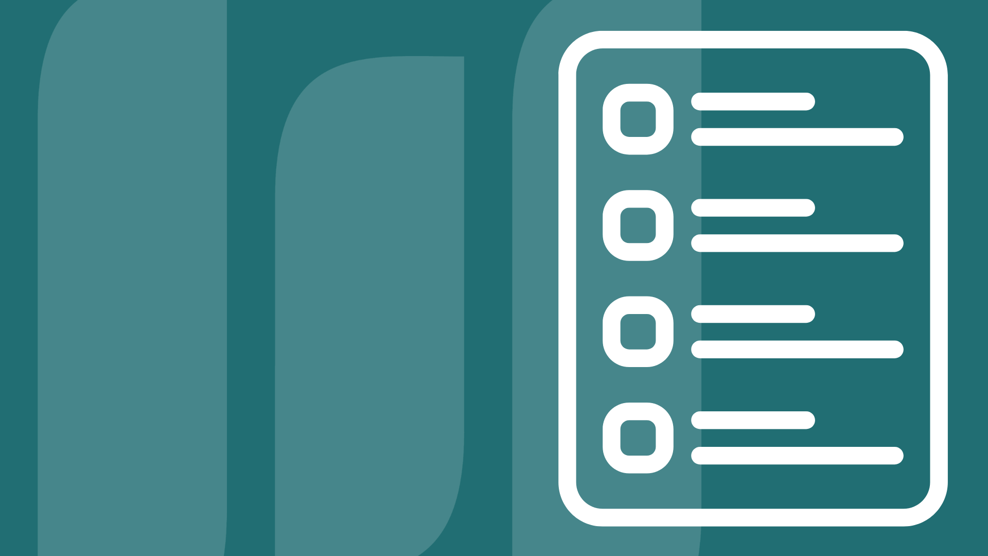 Icon of a checklist.