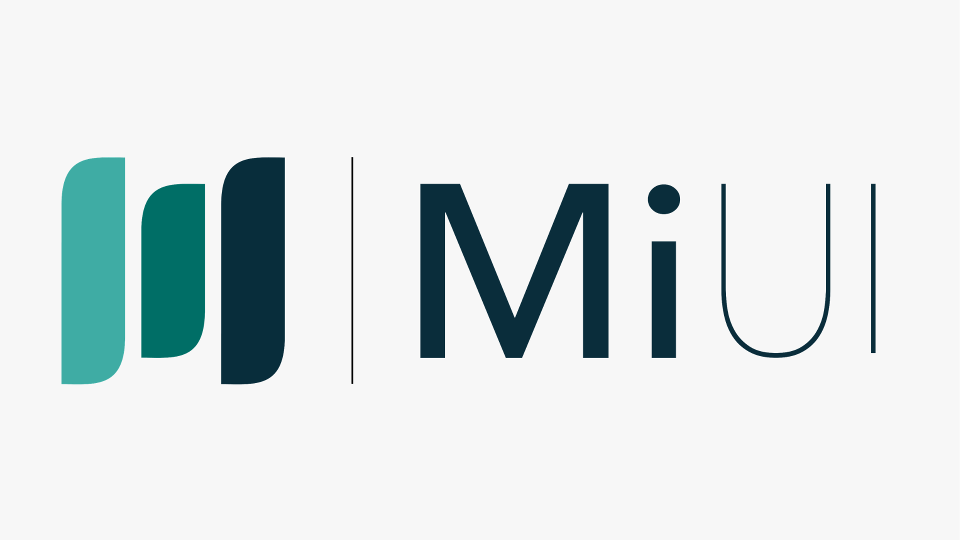 MiUI logo on a grey background.