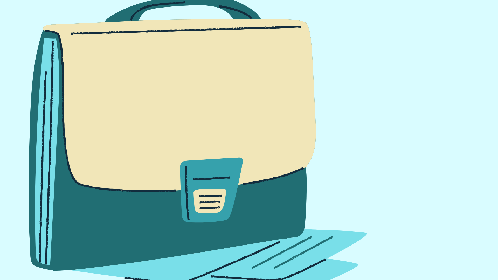 A 2D illustration of a briefcase.