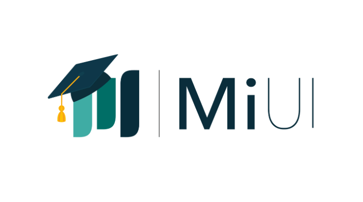 MiUI Logo with a graduation cap on top of it.