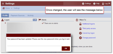 MiWAM reset password screenshot 4