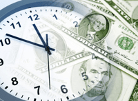 clock and money